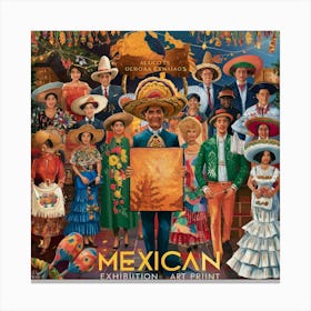 A Stunning And Vibrant Mexican Exhibition Poster A O3kniwidtri9gfga9hhcoa Vl Kifjts0kqw1nar5xlnq Canvas Print