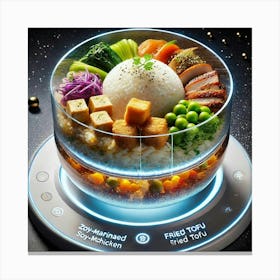 A Futuristic Dish Called Zero G Rice Bowls, Featur Canvas Print