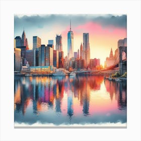 New York City Skyline Canvas Print