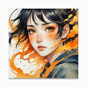 Anime Girl 3 Canvas Print