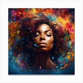 Afro-American Woman 7 Canvas Print