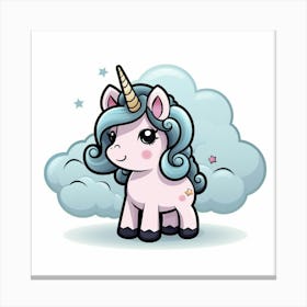 Cute Unicorn 418 Canvas Print