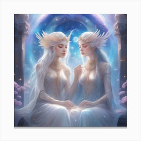 Two Angels 1 Canvas Print