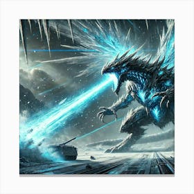 A Futuristic Sci Fi Depiction Of Shard Volley In A Canvas Print