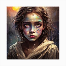 Girl Refugee Canvas Print