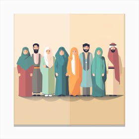 Arab Family (16) Canvas Print