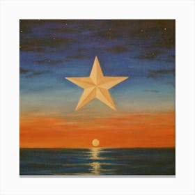 Sunset Star Canvas Print