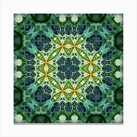 Abstract Green Pattern 1 Canvas Print