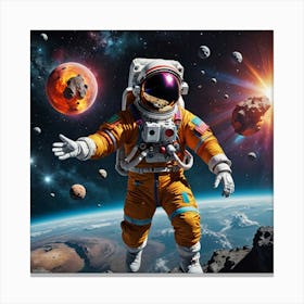 Exploring the Cosmos: One Step at a Time Canvas Print