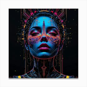 Futuristic Woman 1 Canvas Print