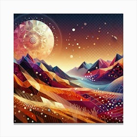 Abstract Landscape Painting Canvas Print