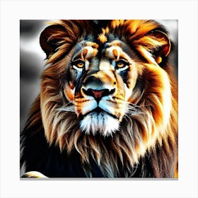 Lion art 23 Canvas Print