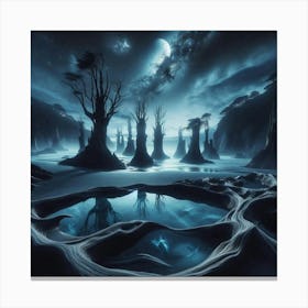 Dark Forest 80 Canvas Print