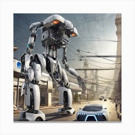 Futuristic Robot 36 Canvas Print