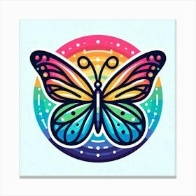 Butterfly Logo Canvas Print