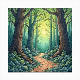 A Walk Through The Woods Toile