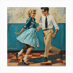 Dancing In The Gym Canvas Print