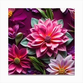 Flowers Stock Videos & Royalty-Free Footage Canvas Print