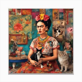 Frida Kahlo Art Print (4) Canvas Print