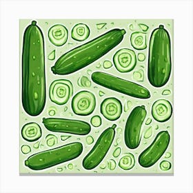 Cucumbers 15 Canvas Print