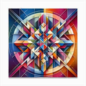 Abstract Geometric Design Canvas Print