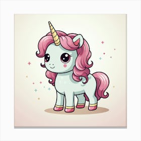 Cute Unicorn 630 Canvas Print