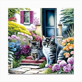 Cottagecats Canvas Print