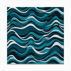 Abstract Wave Pattern 1 Canvas Print