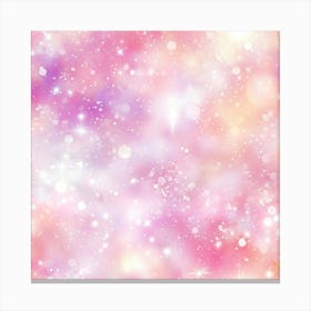 Pink And White Glitter Background Canvas Print