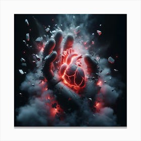 Heart Of Fire 6 Canvas Print