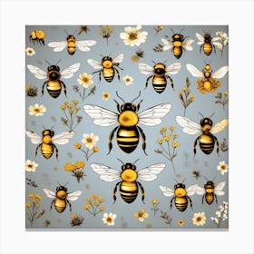 Bees Canvas Print