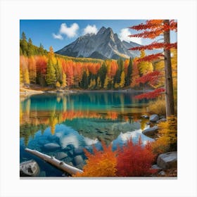 Autumn Lake 7 Canvas Print