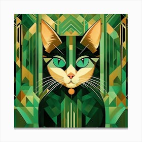 Cat Art Canvas Print