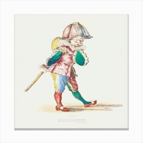 Clown In Costume Canvas Print