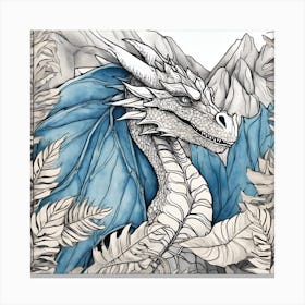 Dragon In The Forest Canvas Print