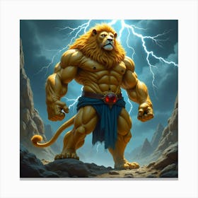 Lion Of The Gods Canvas Print