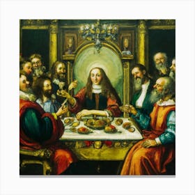 Reminiscent of the Last Supper Canvas Print