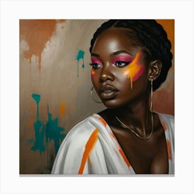'Black Girl' Canvas Print