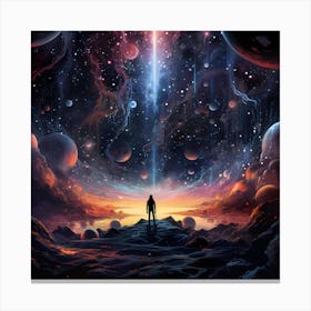 Space Landscape Canvas Print