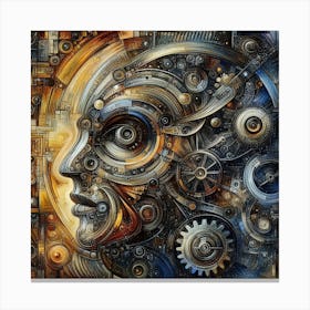 Mechanical Head Canvas Print