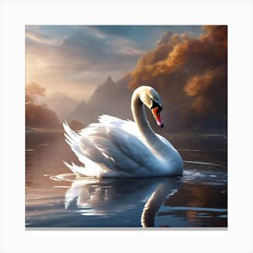 Mute Swan Canvas Print