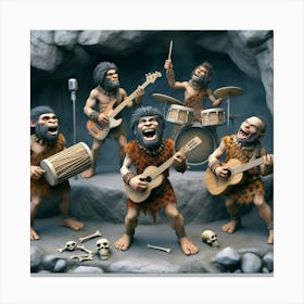 Caveman Band Canvas Print