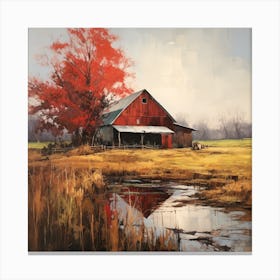 Red Barn 1 Canvas Print