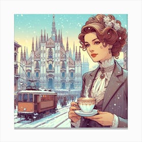 Winter In Milan Canvas Print