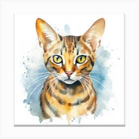 Ocicat Cat Portrait Canvas Print