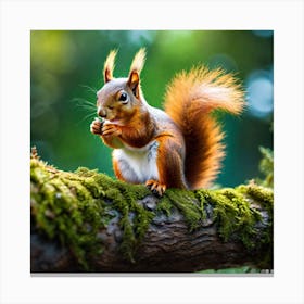 Red Squirrel 11 Canvas Print