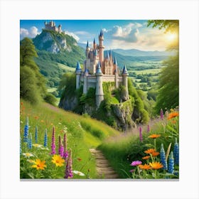 Cinderella Castle 8 Canvas Print