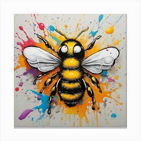 Bee Painting Canvas Print