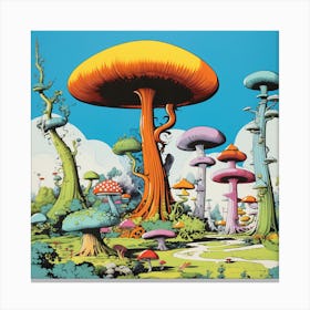 Mushroom Garden Canvas Print