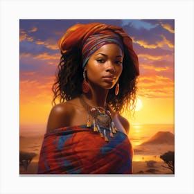 African Woman 34 Canvas Print